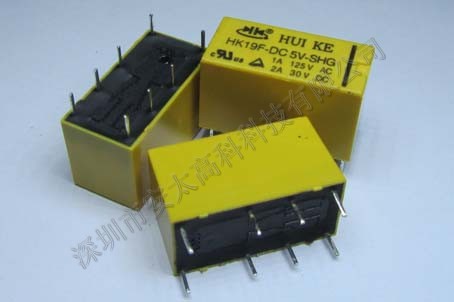 汇科继电器HK19F-DC5V-SHG原装新货。