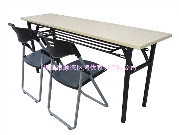 培训班用的折叠桌 广东折叠桌阅览桌厂家 可折叠方便存放的折叠桌椅