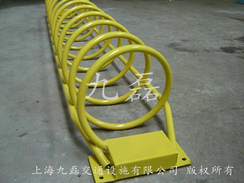 圆形自行车停车架|螺旋式单车停放架|公路环形停车架