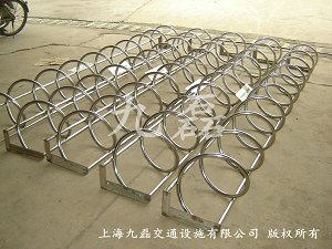 非机动车停车架|螺旋式不锈钢停放架|上海自行车停放架