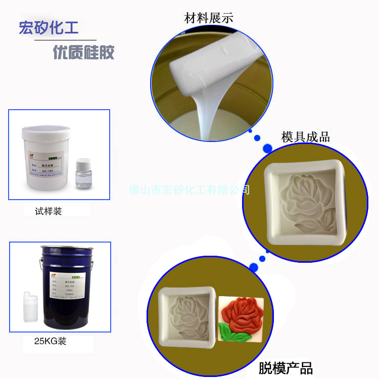 高强度文化石模具硅胶佛山模具硅胶大量批发4008518268