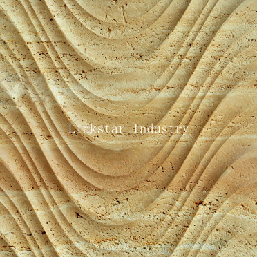  3d cnc natural carved travertine patterns for wal