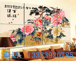 重庆三维立体玻璃背景墙装饰面板