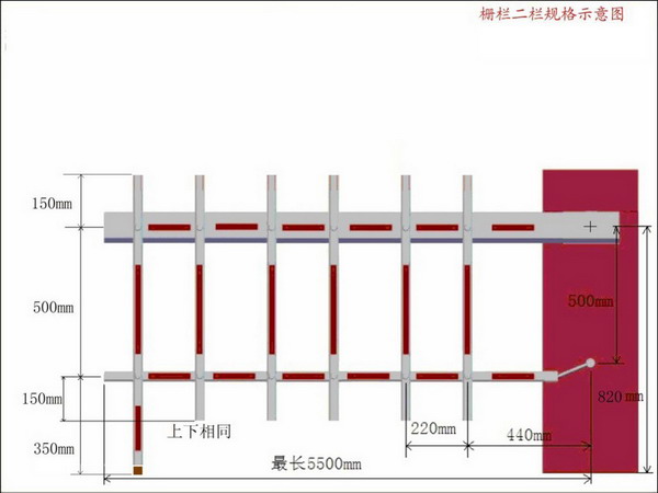 广州栅栏尺寸图