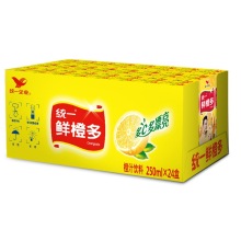 统一鲜橙多250ml*24盒/箱15元特价