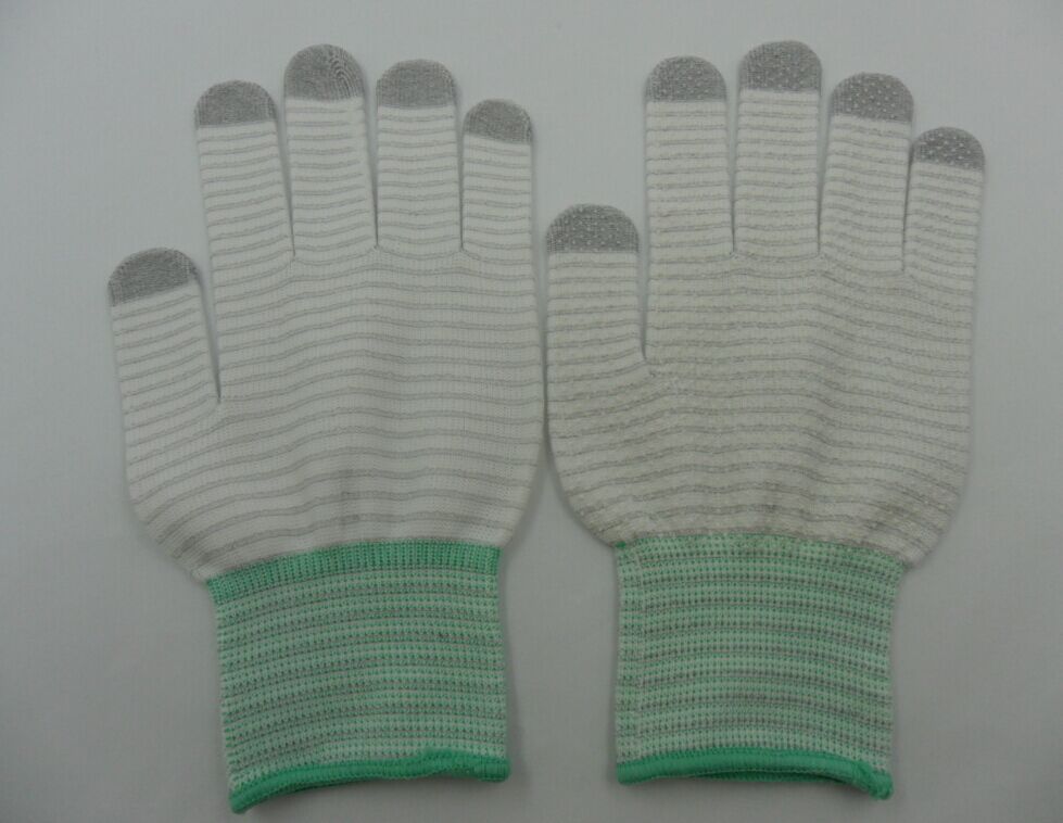 碳纤维点胶手套　线路板防静电手套