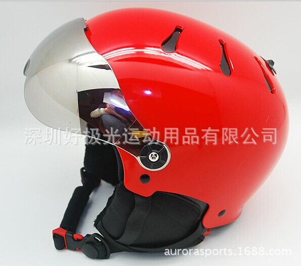 厂家直销专业滑雪头盔定制 单双板滑雪护具头盔认证齐全 