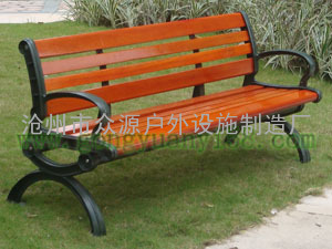 塑木公园椅，公园长椅