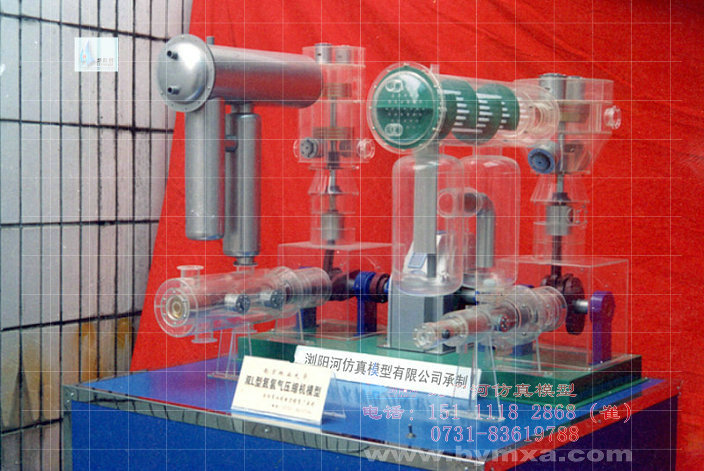 双L型氨氢气压缩机模型