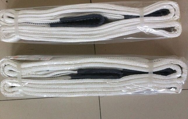 普瑞生产加工白色耐酸碱吊装带