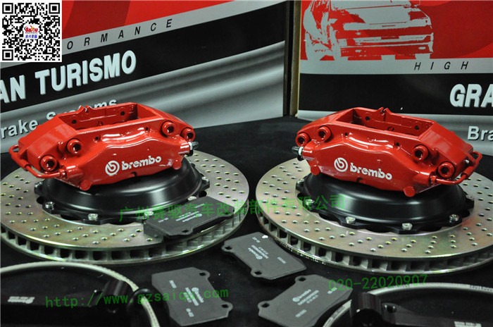 思域改装BREMBO刹车套件小四活塞F40卡钳355MM加大刹车盘