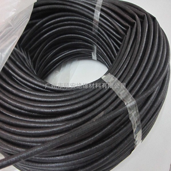 供应耐高压1500V黑色纤维管，黑色环保玻纤管