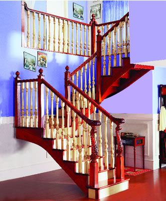 实木楼梯厂家教你怎么选择一款好的楼梯扶手