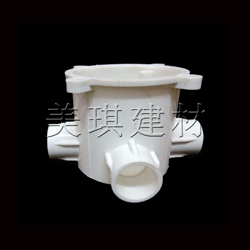 *三通暗装灯头深型圆接线盒 （暗装灯头圆盒三通） PVC线管
