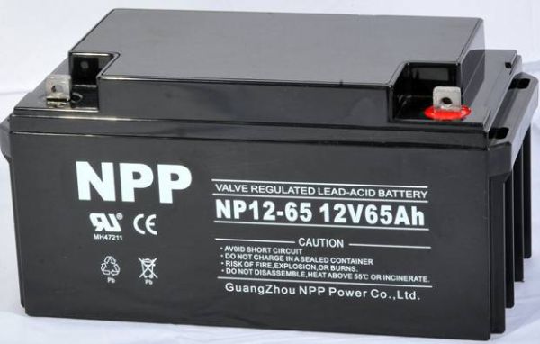 耐普NP12-65蓄电池12V65AH阀控式免维护铅酸蓄电池UPS电源电池
