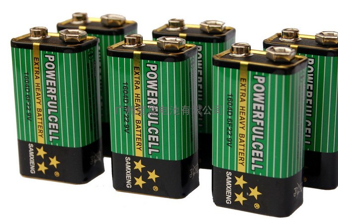 供应国产9V碳性6F22电池