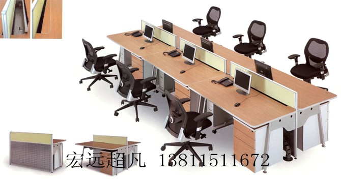 海淀专业屏风办公桌定做 办公桌椅定做 公司家具订做