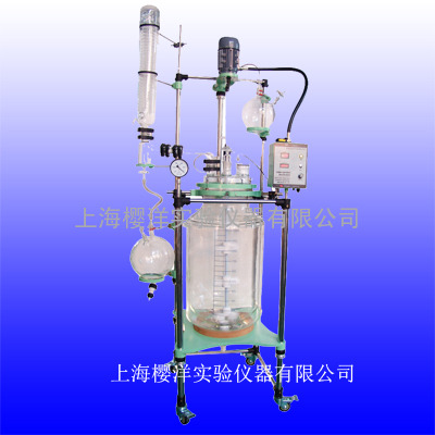 供应甘肃酒泉1L双层玻璃反应釜厂家