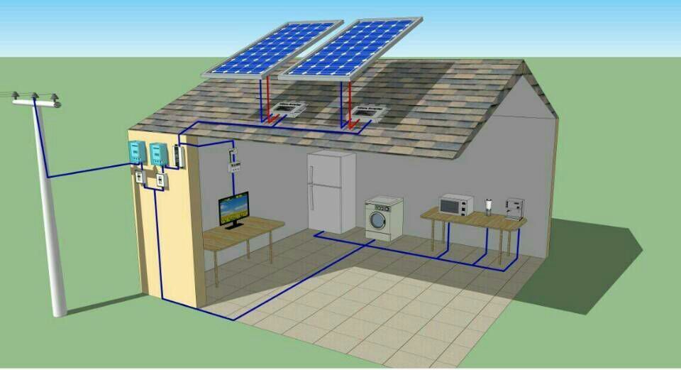 家庭太阳能发电系统太阳能电池板