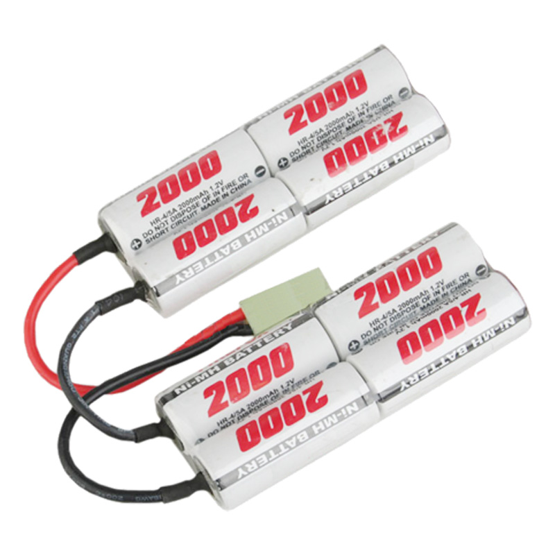 NiMH AA2000mAh 9.6V玩具镍氢电池短双胞胎型