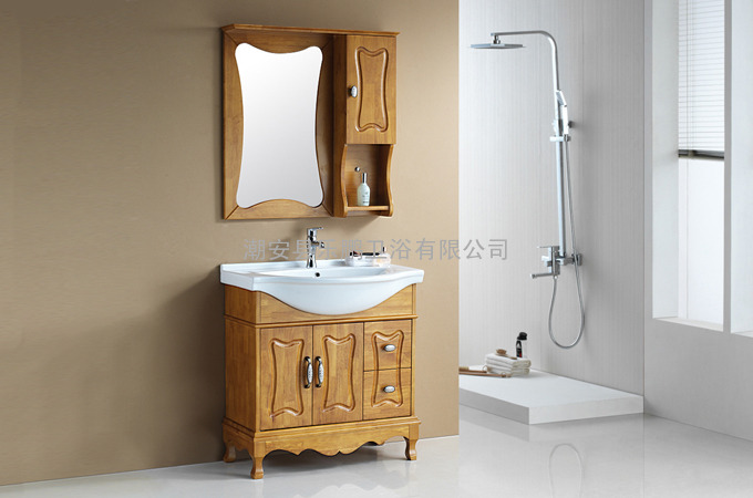 潮州厂家批发 橡木浴室柜 专业品质 高性价比