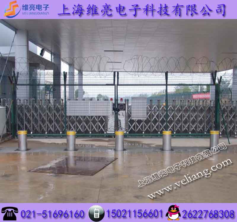上海刷卡自动升降柱，手动升降路桩厂家，半自动液压升降柱子