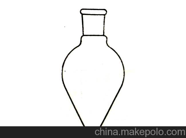 【中福实验】单口梨形烧瓶 25ml 19#磨砂口梨型烧瓶、可定做