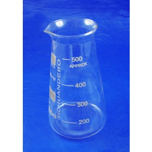 【中福实验】三角烧杯500ml（锥形烧杯500ml）玻璃烧杯
