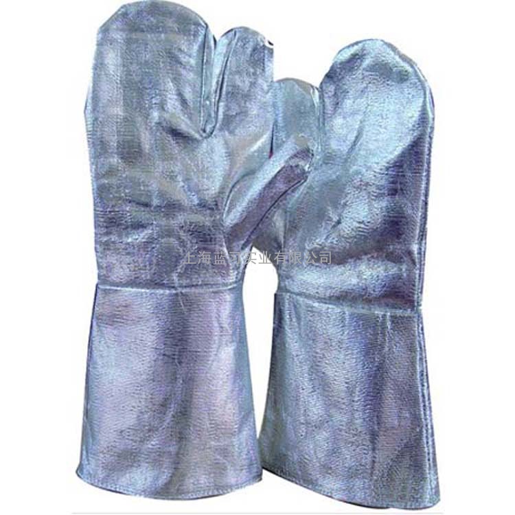 二指铝箔耐高温手套 防高温隔热手套