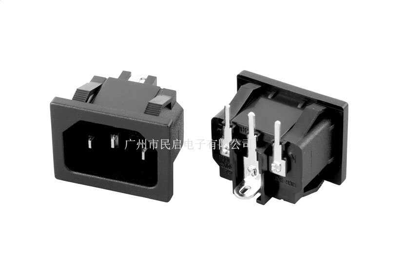 C14品字尾插座 AC电源插座