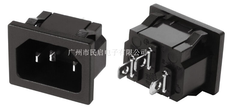 IEC 60320 C14品字尾插座 AC电源插座