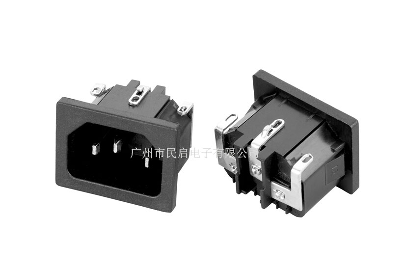 C14品字尾插座  IEC电源插座
