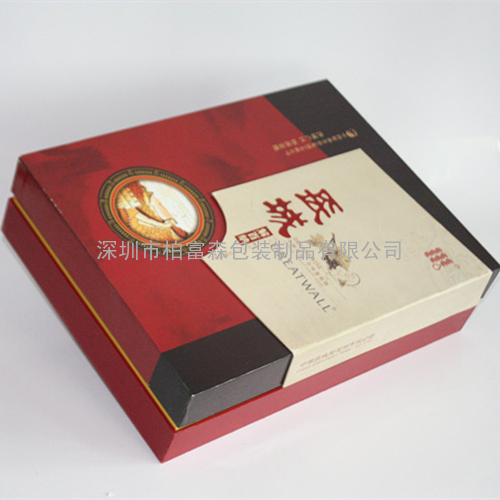 长城葡萄酒纸盒深圳柏富森酒盒供应生产