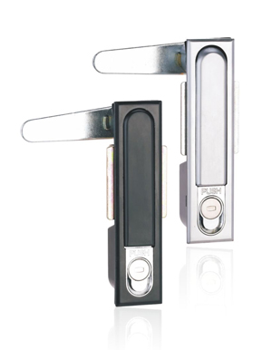 飞雷柜锁 MS480-2F开关柜门锁配电箱平面方形锁锌合金门锁
