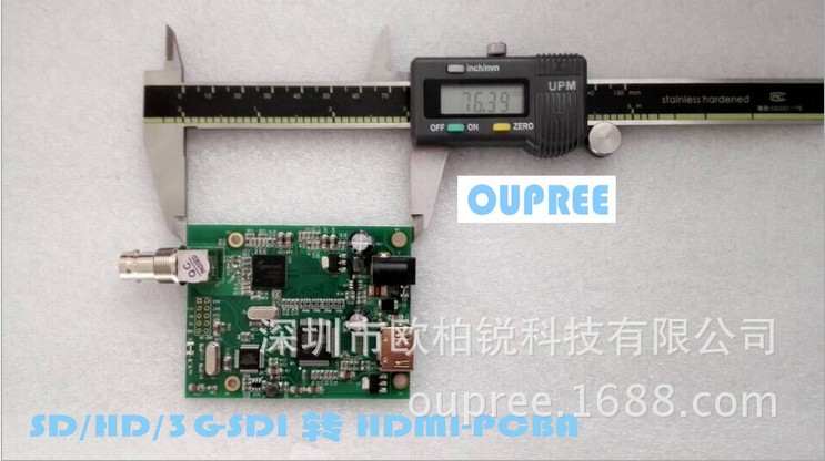 系统显示器内部集成SDI转HDMI-欧柏锐厂家生产中性PCBA 热销