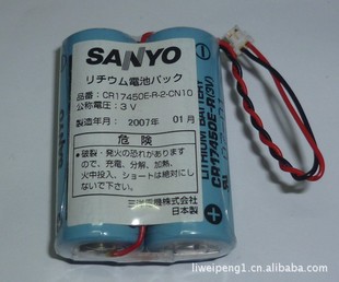 日本原装进口SANYO CR17450E-R-2-CN10 公称电压3V PLC电池