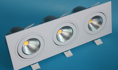 led灯具系列方形筒灯外壳COB筒灯射灯套件双头三头天花灯配件