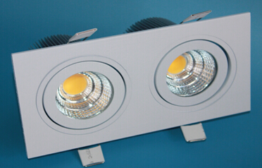LED照明cob方形筒灯配件20W筒天外壳天花灯厨卫灯厂家