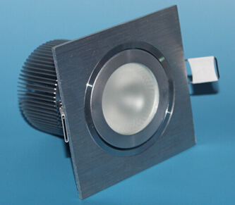 厚料LED筒灯外壳高亮度方形cob天花灯套件双头LED天花灯配件高档外壳筒灯配件