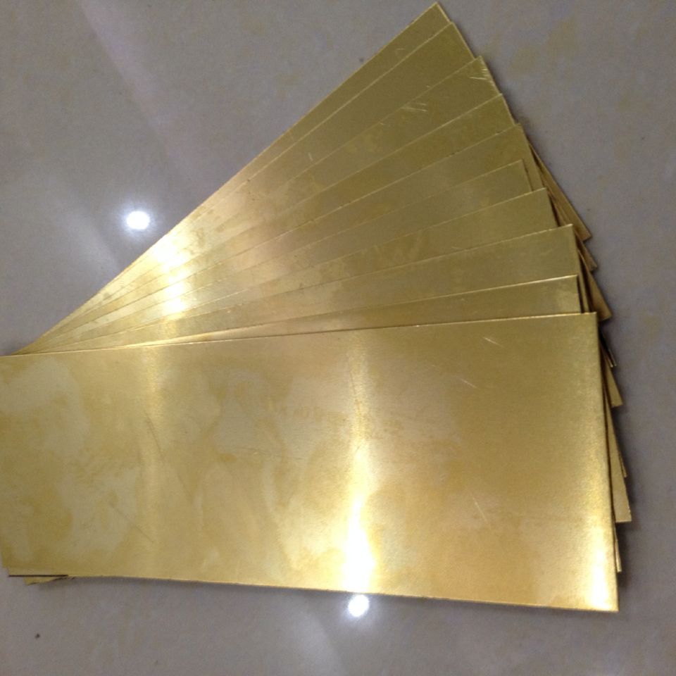 国产H65拉丝焊接黄铜板 h65超薄镜面铜板