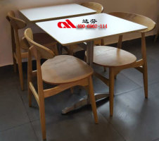 达芬家具专业供应时尚高档员工餐厅卡座桌椅