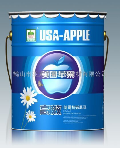 美国苹果内墙高效防霉抗碱底漆（水性涂料）