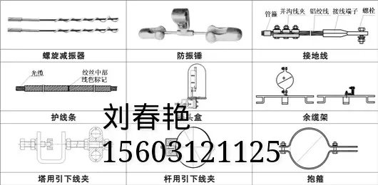 ADSS预绞丝双悬垂线夹含连接件