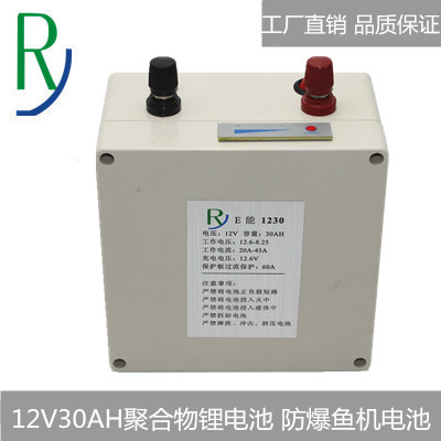 定制类12V锂电池12V30AH电鱼机锂电池