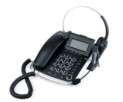 供应长沙电话耳机北恩V200H手柄耳机两用型商务电话