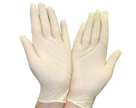 好亚通净化乳胶手套 一次性手套 防护手套 无尘室专用手套 