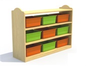 遂宁幼儿园玩具柜书包柜实木幼儿园家具定做