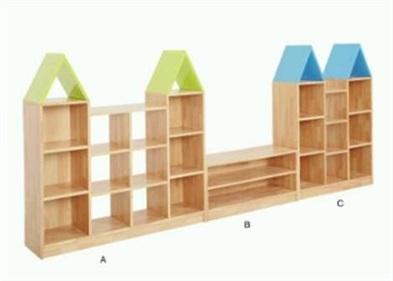 彭州幼儿园玩具柜书包柜实木幼儿园家具定做