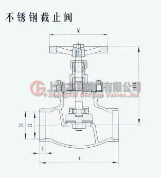 J15F-1.6P不锈钢焊接截止阀、J50F-1.6P焊接式不锈钢截止阀