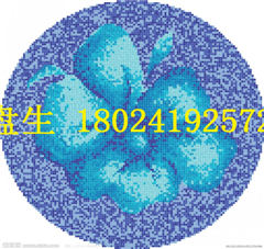 泳池底拼图游泳池马赛克拼花